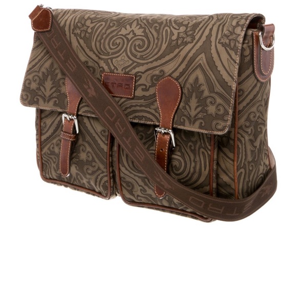 Etro Brown Messenger Bag in Paisley Patterned - Picture 5 of 7